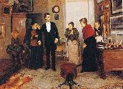 Vladimir Makovsky His First Suit oil painting artist